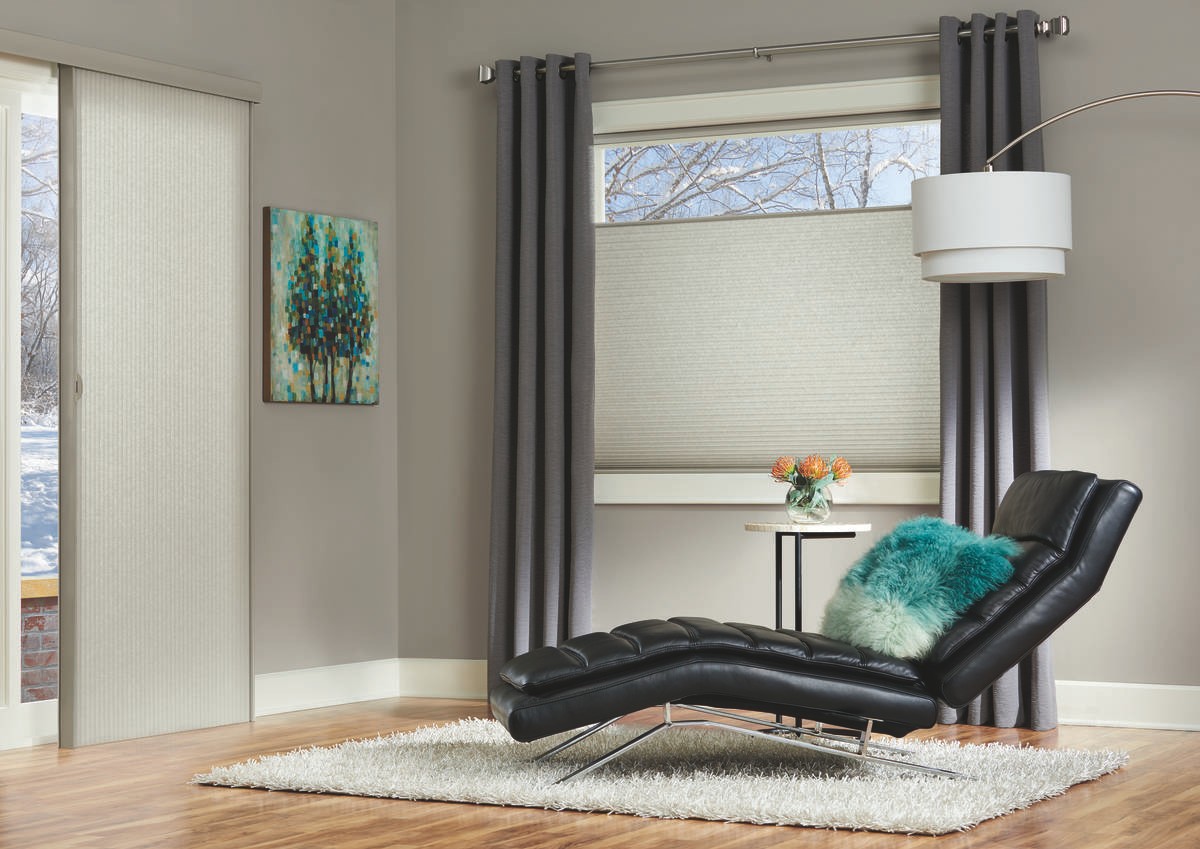 Winter Friendly Window Treatments Near Jackson, Wyoming (WY) including automation, honeycomb shades, and more.